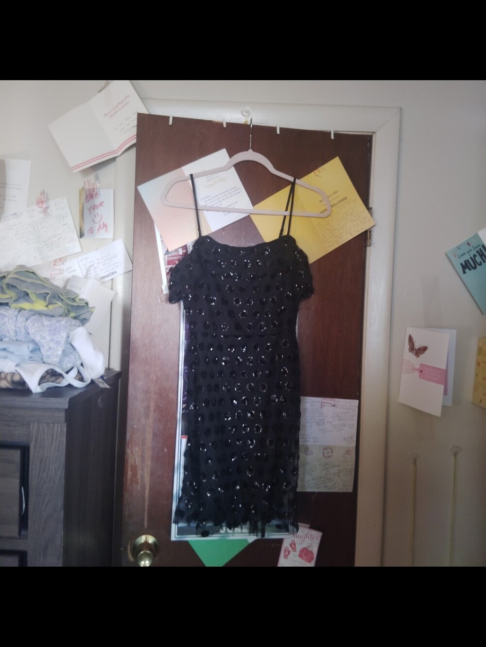 ROW.A Black Sparkle Mini Dress - Women's Size Small